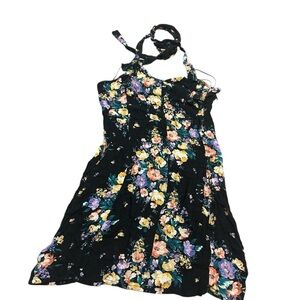 O'Neill Floral Multicolored Size Small Halter Mini Dress